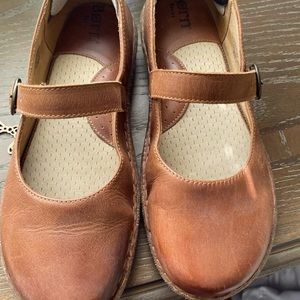 BORN mary jane brown leather